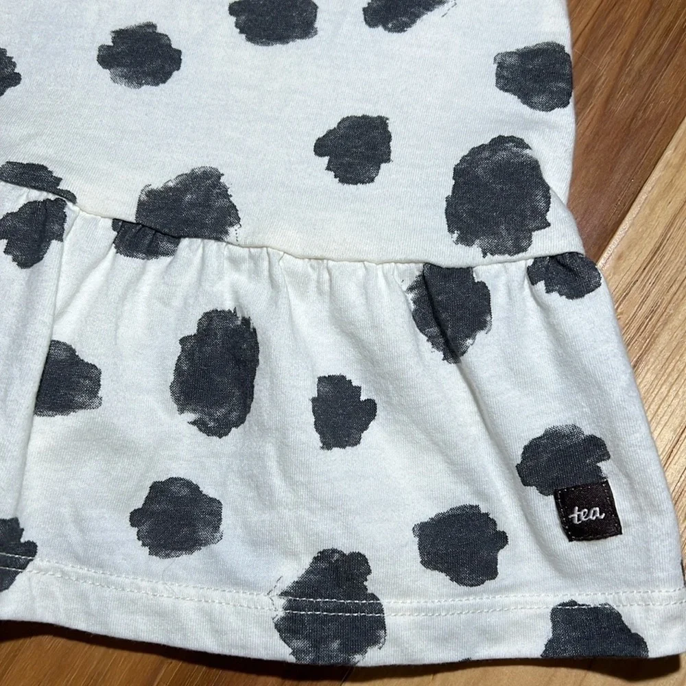 NWOT TEA Dress Ruffle Dropped Waist